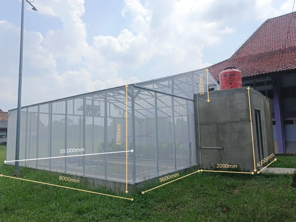 The smart greenhouse from outside