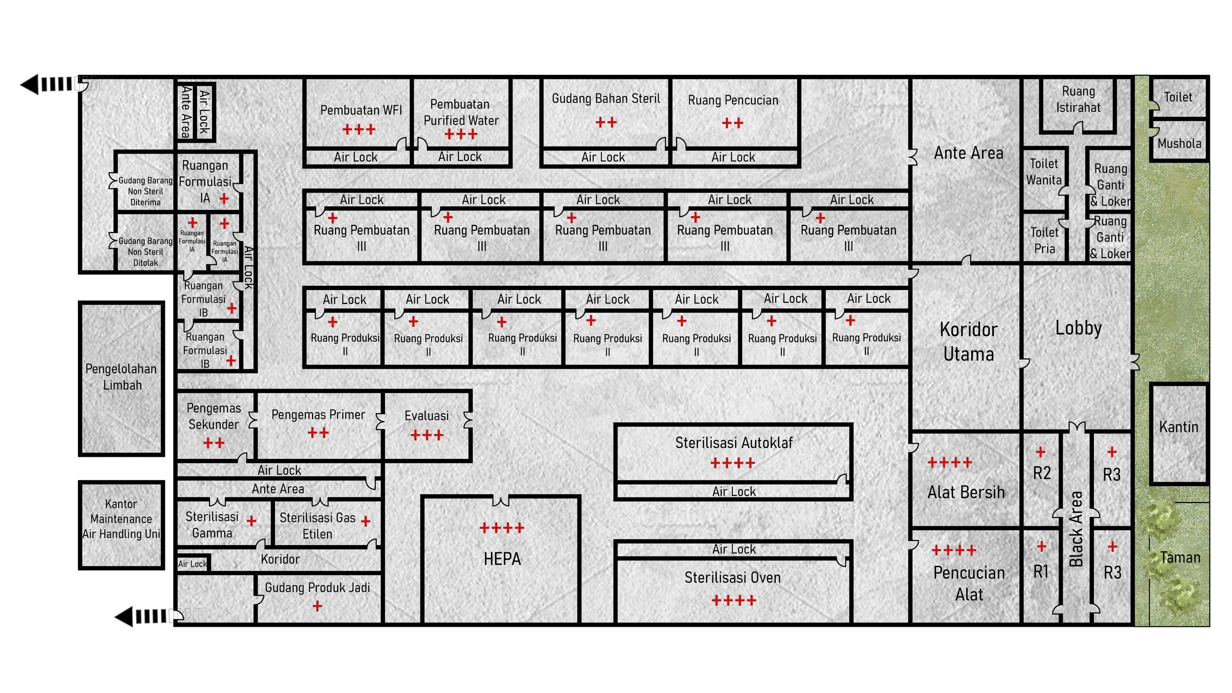 Sanare plant floor plan